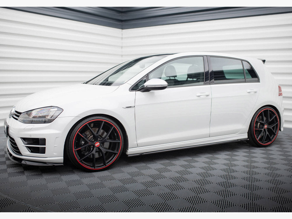 Side Skirts Diffusers V.4 Volkswagen Golf R / R-Line Mk7