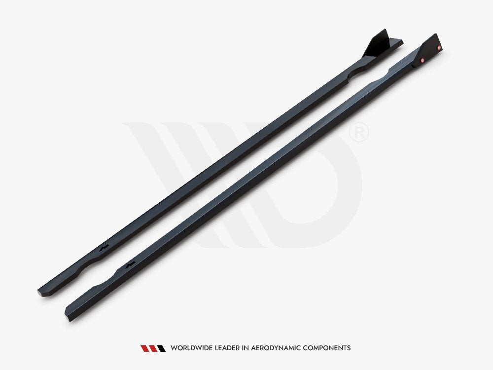 Side Skirts Diffusers V.3 + Flaps Volkswagen Golf R / R-Line Mk7