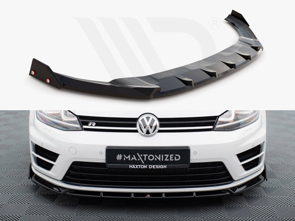 Front Splitter V.5 + Flaps Volkswagen Golf R / R-Line Mk7