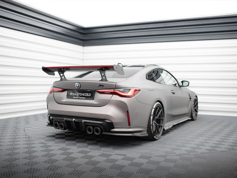 Carbon Spoiler With Internal Brackets Uprights + Led Bmw M4 G82 / M440I G22 / 4 M-Pack G22