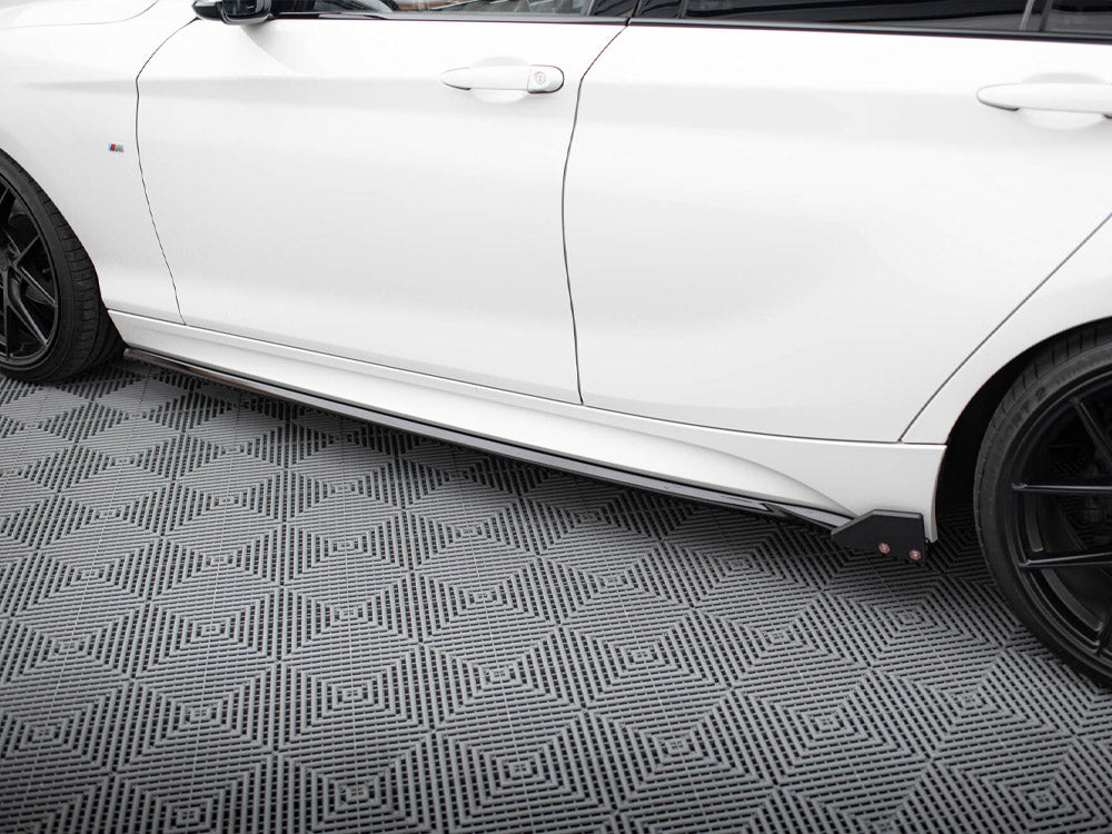 Side Skirts Diffusers V.4 + Flaps Bmw 1 M-Pack / M140I F20 Facelift