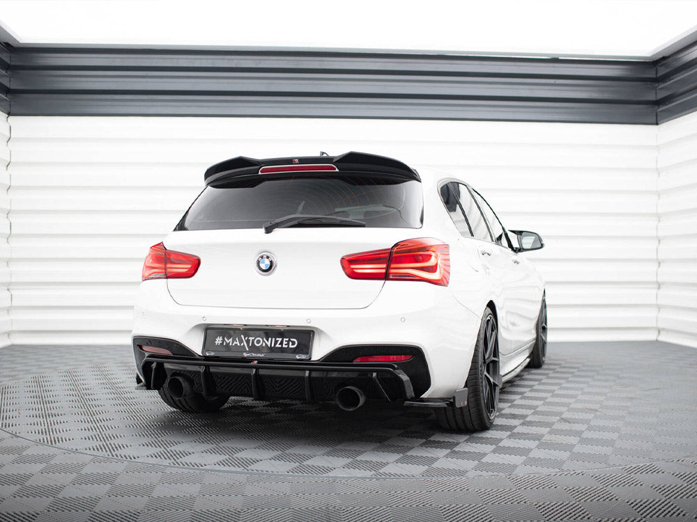 Rear Side Splitters V.5 + Flaps (For Rear Valance V.3) Bmw 1 M-Pack / M140I F20 Facelift