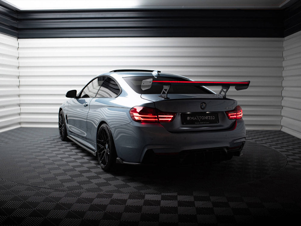 Carbon Spoiler With Internal Brackets Uprights + Led Bmw 4 F32 / 4 F32 M-Pack Coupe