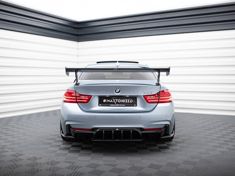 Carbon Spoiler With External Brackets Uprights Bmw 4 F32 / 4 F32 M-Pack Coupe