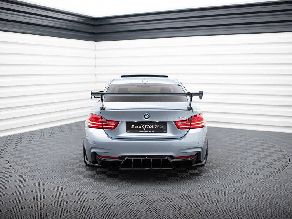 Carbon Spoiler With External Brackets Uprights Bmw 4 F32 / 4 F32 M-Pack Coupe