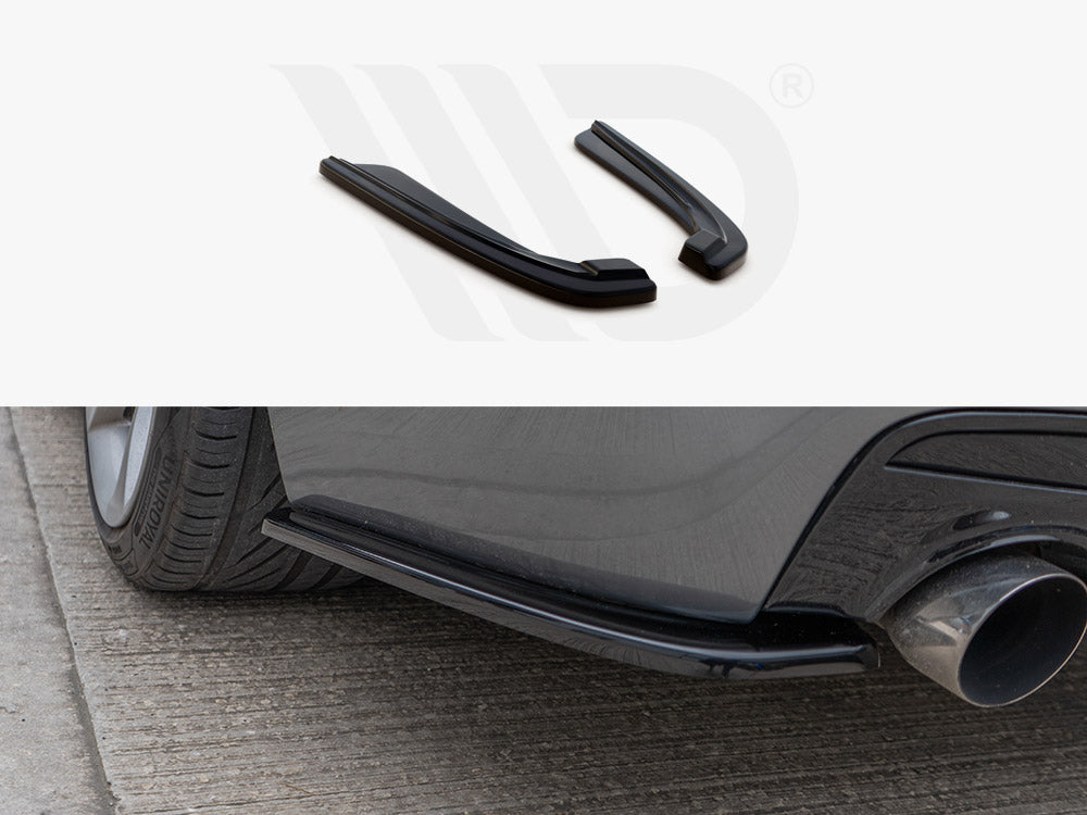 Rear Side Splitters Bmw 5 F11 M-Pack (Fits Two Single Exhaust Ends)