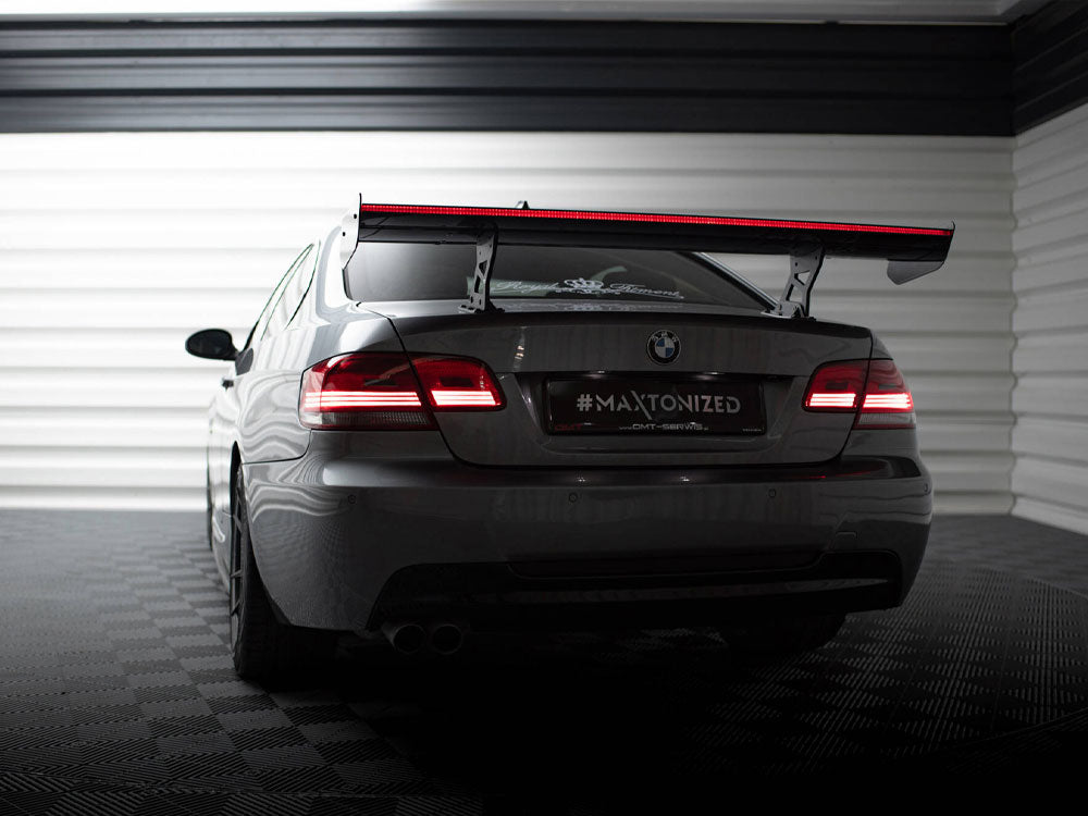 Carbon Spoiler With Internal Brackets Uprights + Led Bmw 3 / M3 Coupe E92