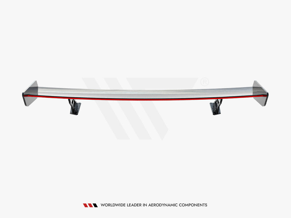 Carbon Spoiler With External Brackets Uprights + Led Bmw 3 / M3 Coupe E92