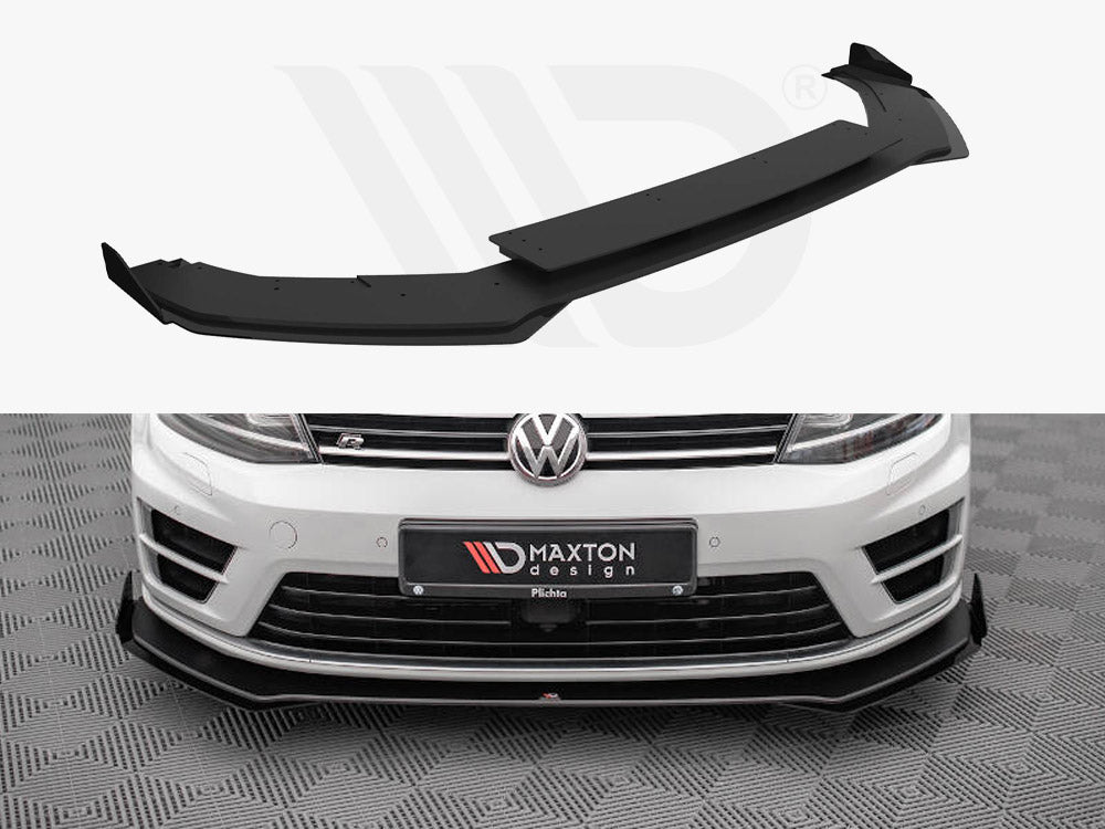 Street Pro Front Splitter V.1 + Flaps Vw Golf R Mk7