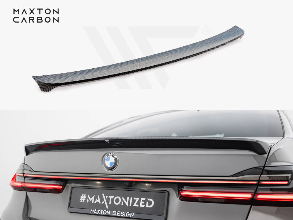 Prepreg Carbon Fiber Tailgate Spoiler Bmw 7 G11 / G11 Facelift