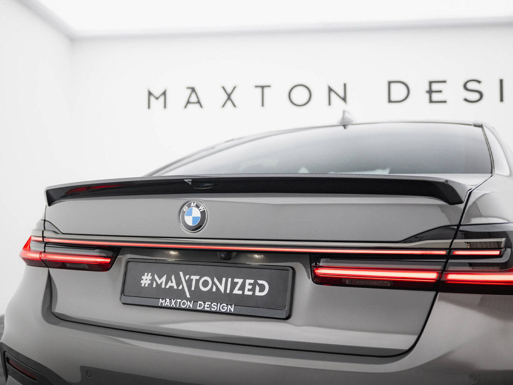 Prepreg Carbon Fiber Tailgate Spoiler Bmw 7 G11 / G11 Facelift