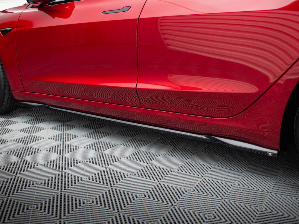 Side Skirts Diffusers V.2 Tesla Model 3 FL Project Highland