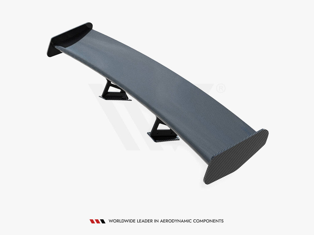 Carbon Spoiler With Internal Brackets Uprights V.1 + Led Porsche 718 Cayman Gts 982C