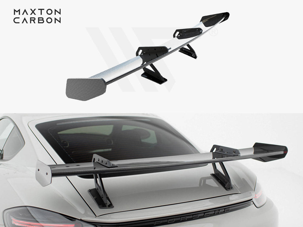 Carbon Spoiler With Upper Swan Mounting V.1 Porsche 718 Cayman Gts 982C
