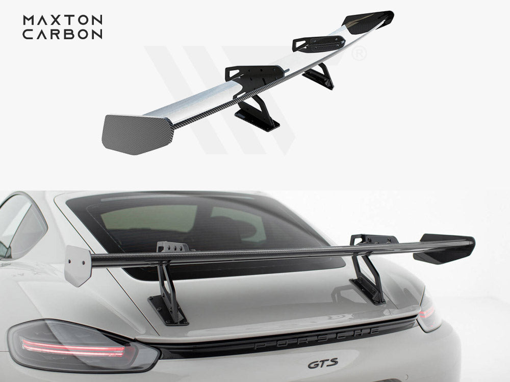 Carbon Spoiler With Upper Swan Mounting V.2 Porsche 718 Cayman Gts 982C