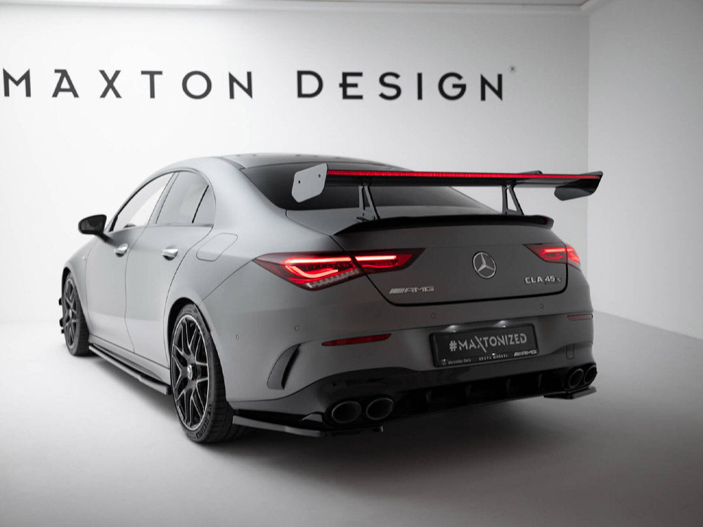 Carbon Spoiler With Upper Swan Mounting + LED Mercedes-Benz CLA Coupe C118 / C118 Facelift