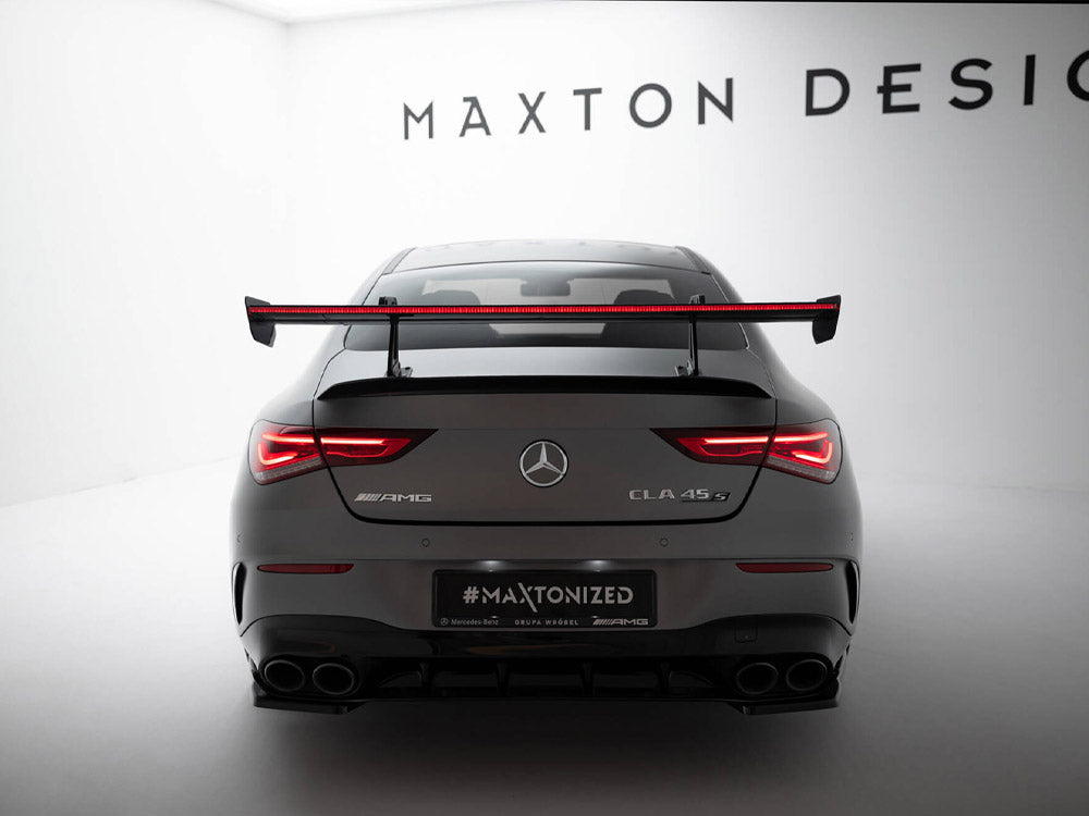 Carbon Spoiler With Upper Swan Mounting + LED Mercedes-Benz CLA Coupe C118 / C118 Facelift