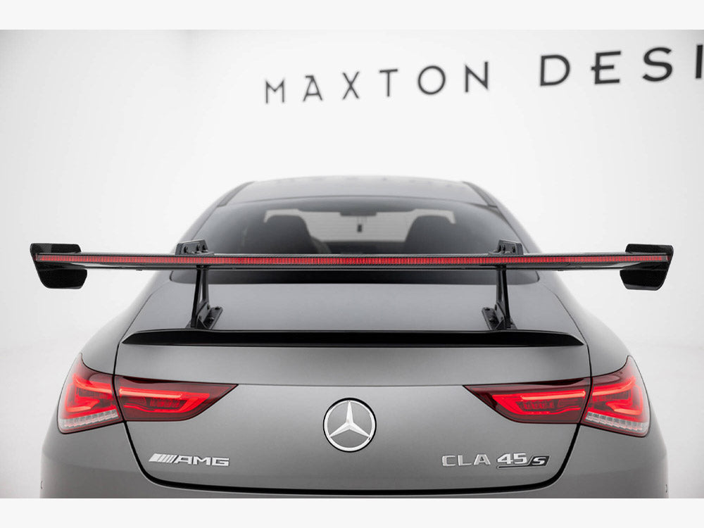 Carbon Spoiler With Upper Swan Mounting + LED Mercedes-Benz CLA Coupe C118 / C118 Facelift