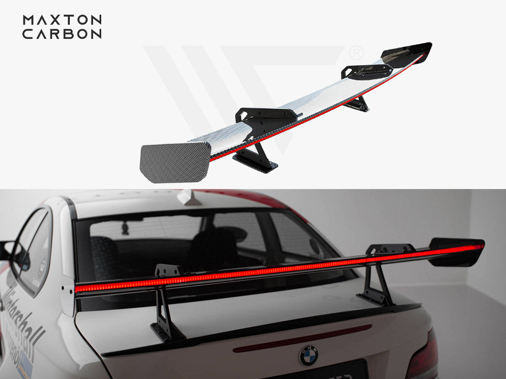 Carbon Spoiler With Upper Swan Mounting + Led Bmw 1 M E82