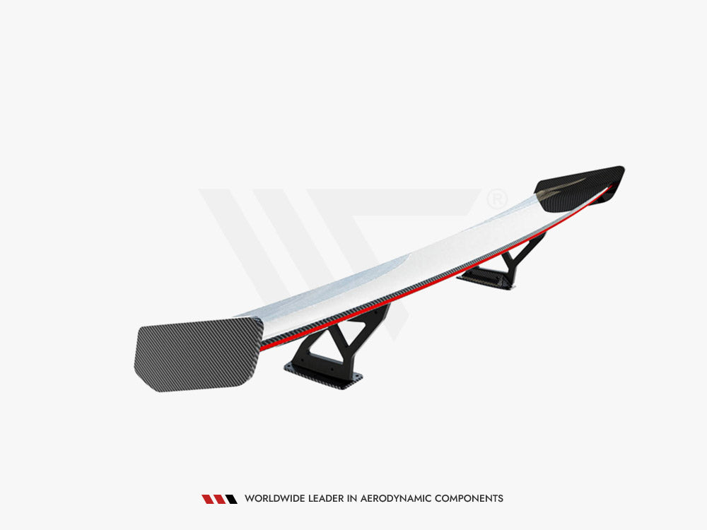 Carbon Spoiler With Internal Brackets Uprights V.2 + Led Bmw 1 M E82