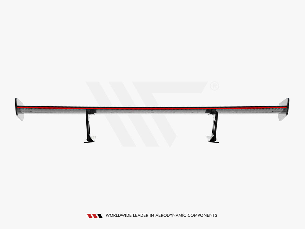 Carbon Spoiler With Internal Brackets Uprights V.2 + Led Bmw 1 M E82