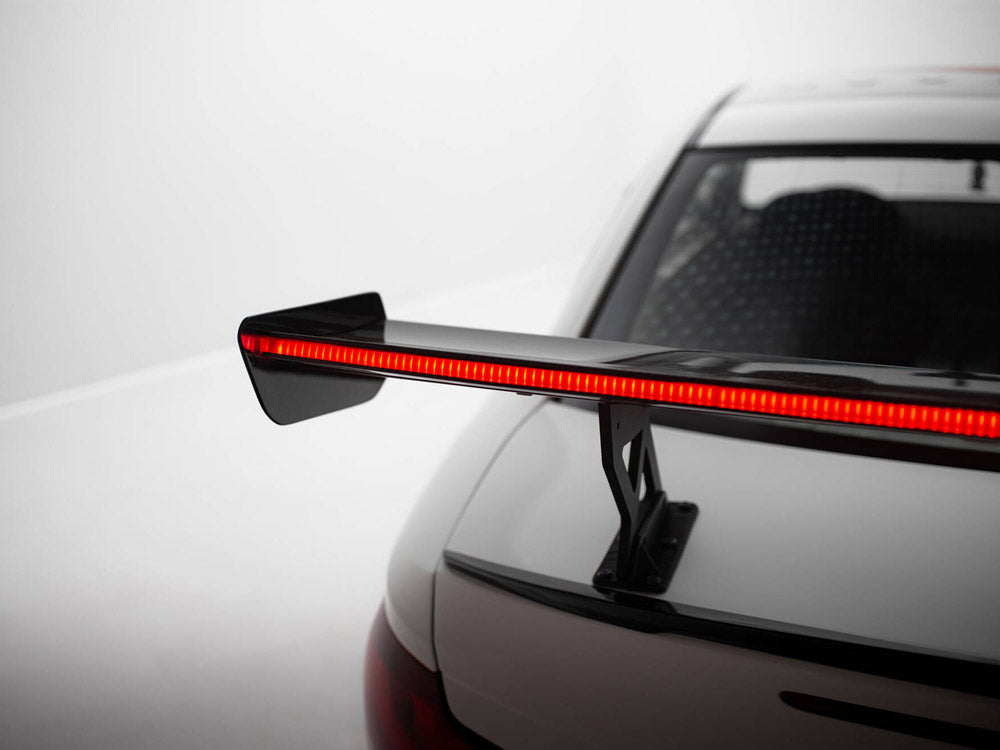 Carbon Spoiler With Internal Brackets Uprights V.1 + Led Bmw 1 M E82