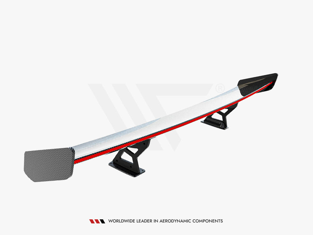 Carbon Spoiler With Internal Brackets Uprights V.1 + Led Bmw 1 M E82