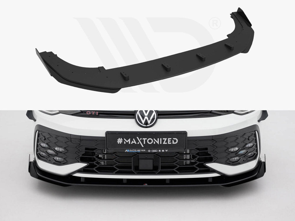 Street Pro Front Splitter + Flaps Volkswagen Golf Gti / Gte / R-Line Mk8 Facelift