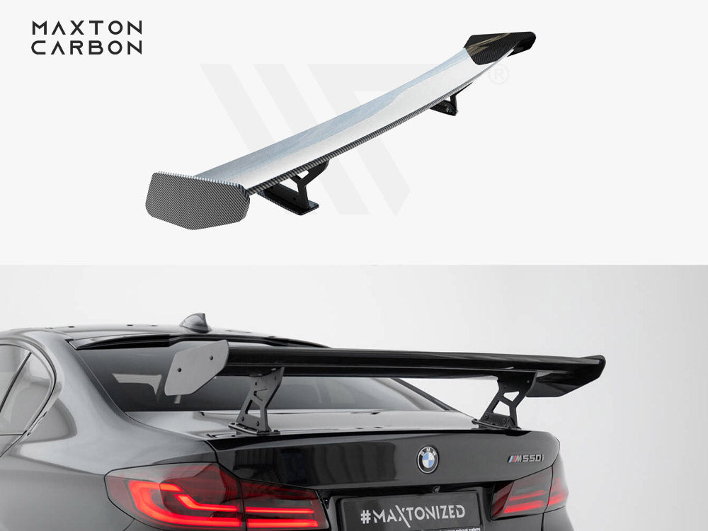 Carbon Spoiler With Internal Brackets Uprights Bmw 5 / M5 Sedan G30 / F90