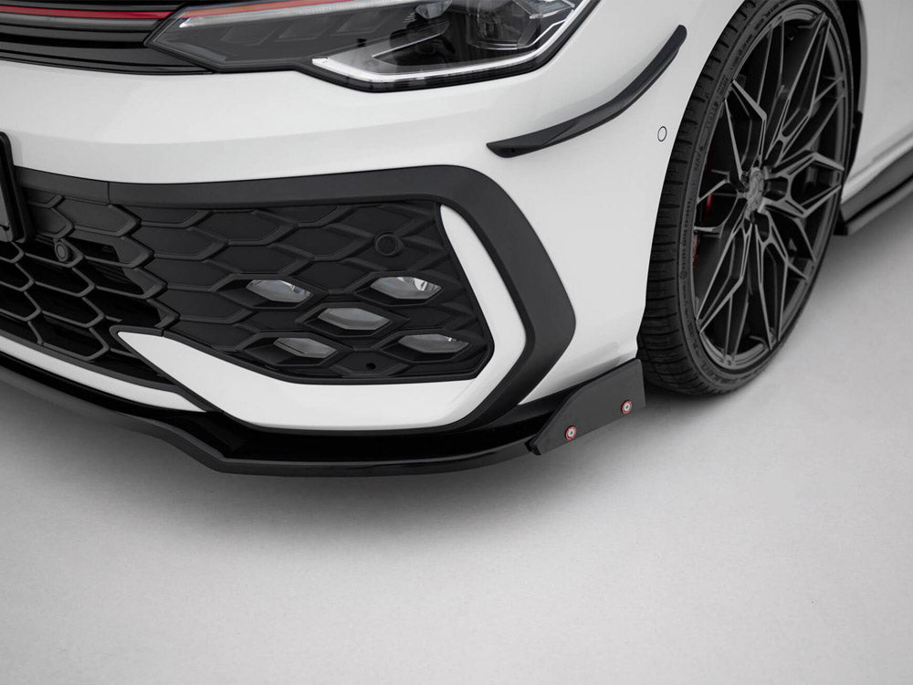 Front Splitter V.3 + Flaps Volkswagen Golf Gti / Gte / R-Line Mk8 Facelift