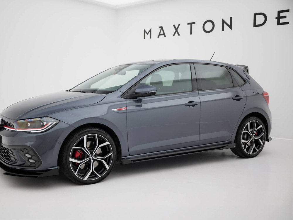 Street Pro Side Skirts Diffusers + Flaps Volkswagen Polo Gti Mk6 Facelift