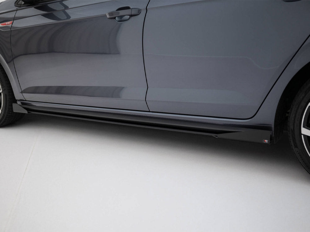 Street Pro Side Skirts Diffusers + Flaps Volkswagen Polo Gti Mk6 Facelift