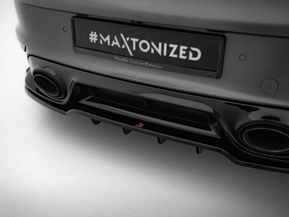 Rear Splitter (Vertical Bars) Porsche 911 Turbo S Sport Package 992