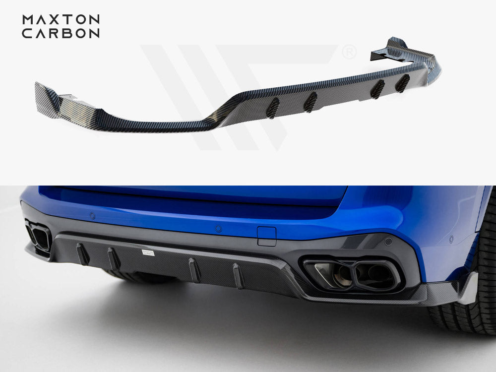 Prepreg Carbon Fiber Rear Diffuser Bmw X5 M-Pack G05 Facelift