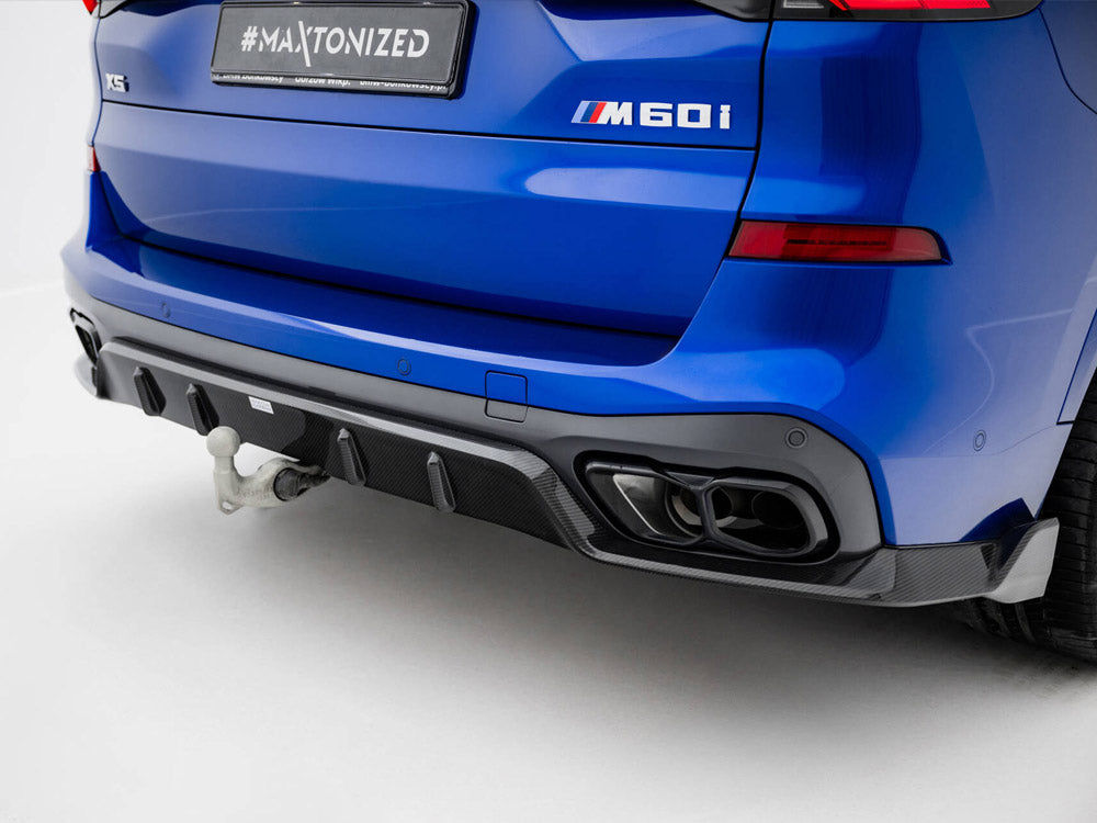 Prepreg Carbon Fiber Rear Diffuser Bmw X5 M-Pack G05 Facelift