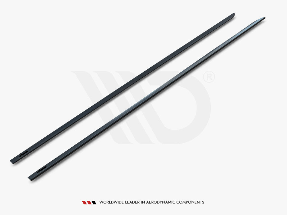 Side Skirts Diffusers V.2 Volkswagen Golf R / R-Line Mk7 Facelift - Textured
