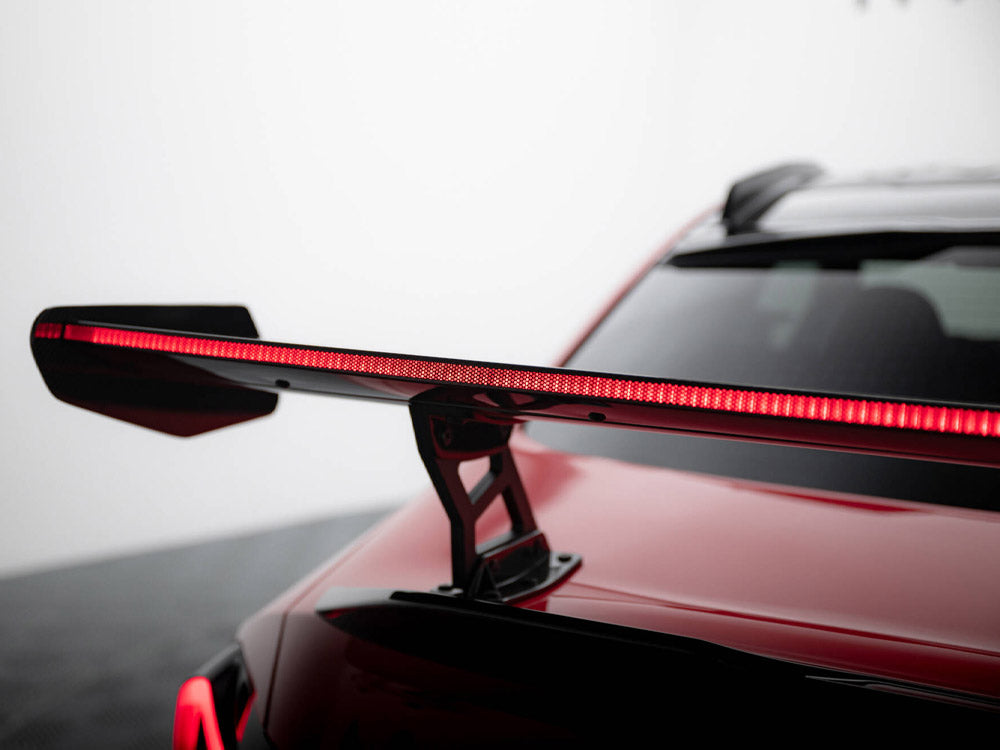 Carbon Spoiler With Internal Brackets Uprights + Led Bmw M2 G87