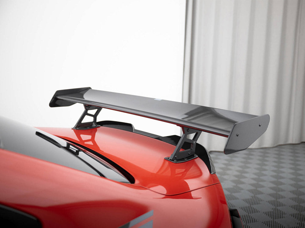 Carbon Spoiler With Internal Brackets Uprights + Led Bmw M2 G87