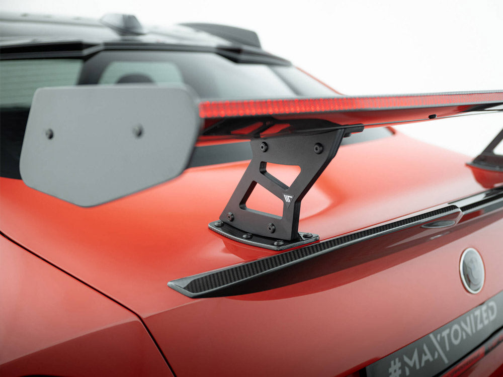 Carbon Spoiler With Internal Brackets Uprights + Led Bmw M2 G87