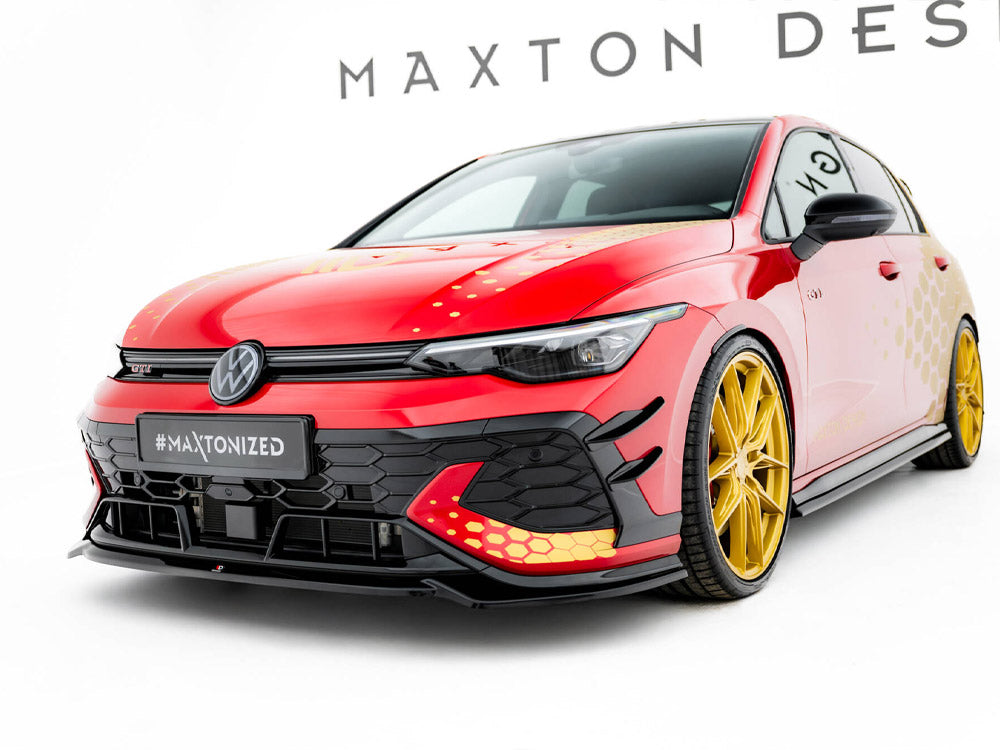 Front Splitter V.4 Volkswagen Golf Gti Clubsport Mk8 Facelift