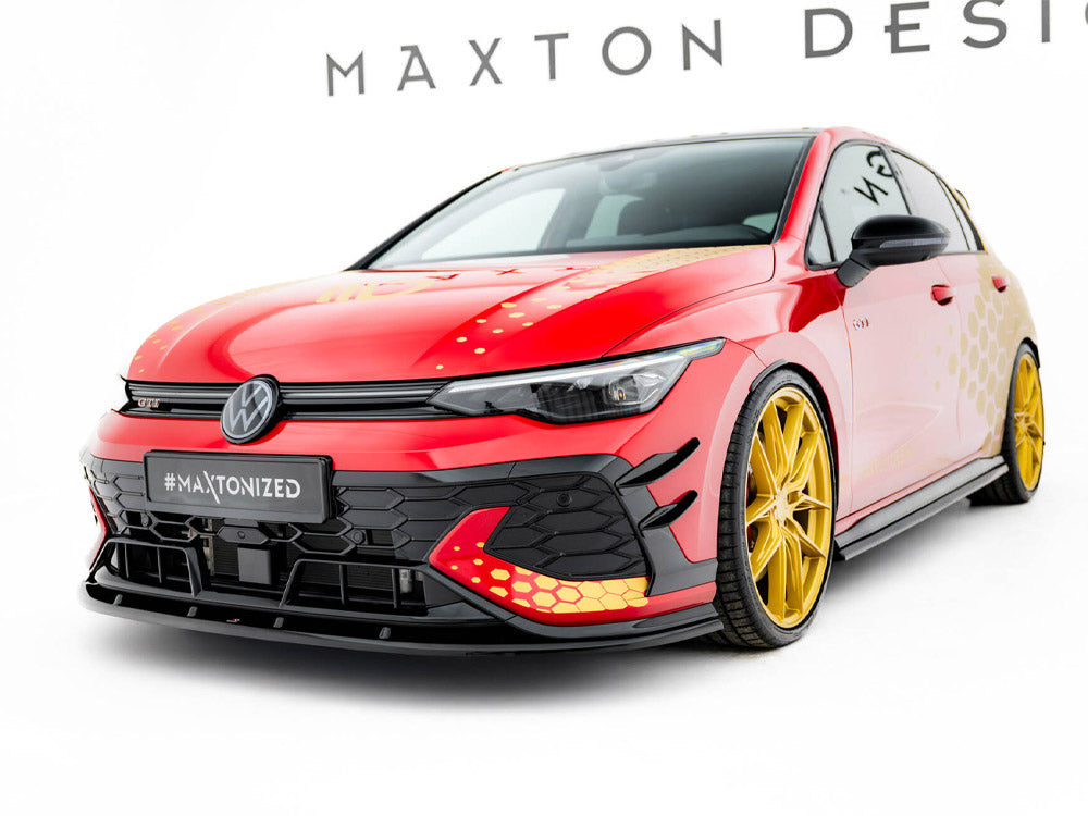 Front Splitter V.2 Volkswagen Golf Gti Clubsport Mk8 Facelift