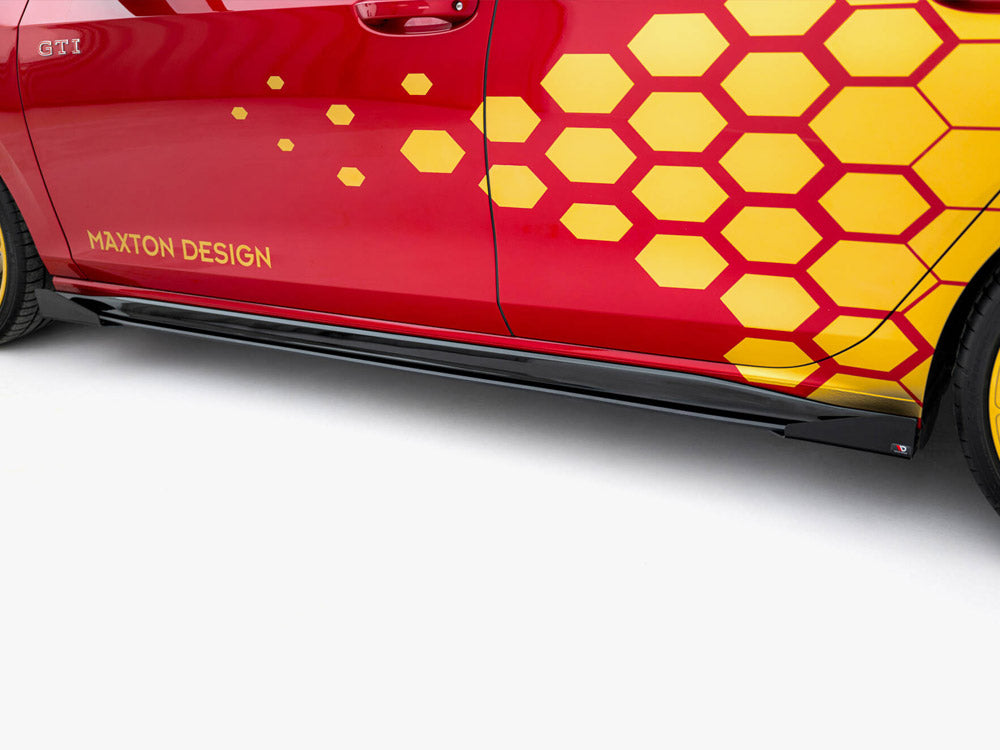 Street Pro Side Skirts Diffusers + Flaps Volkswagen Golf Gti Clubsport Mk8 Facelift