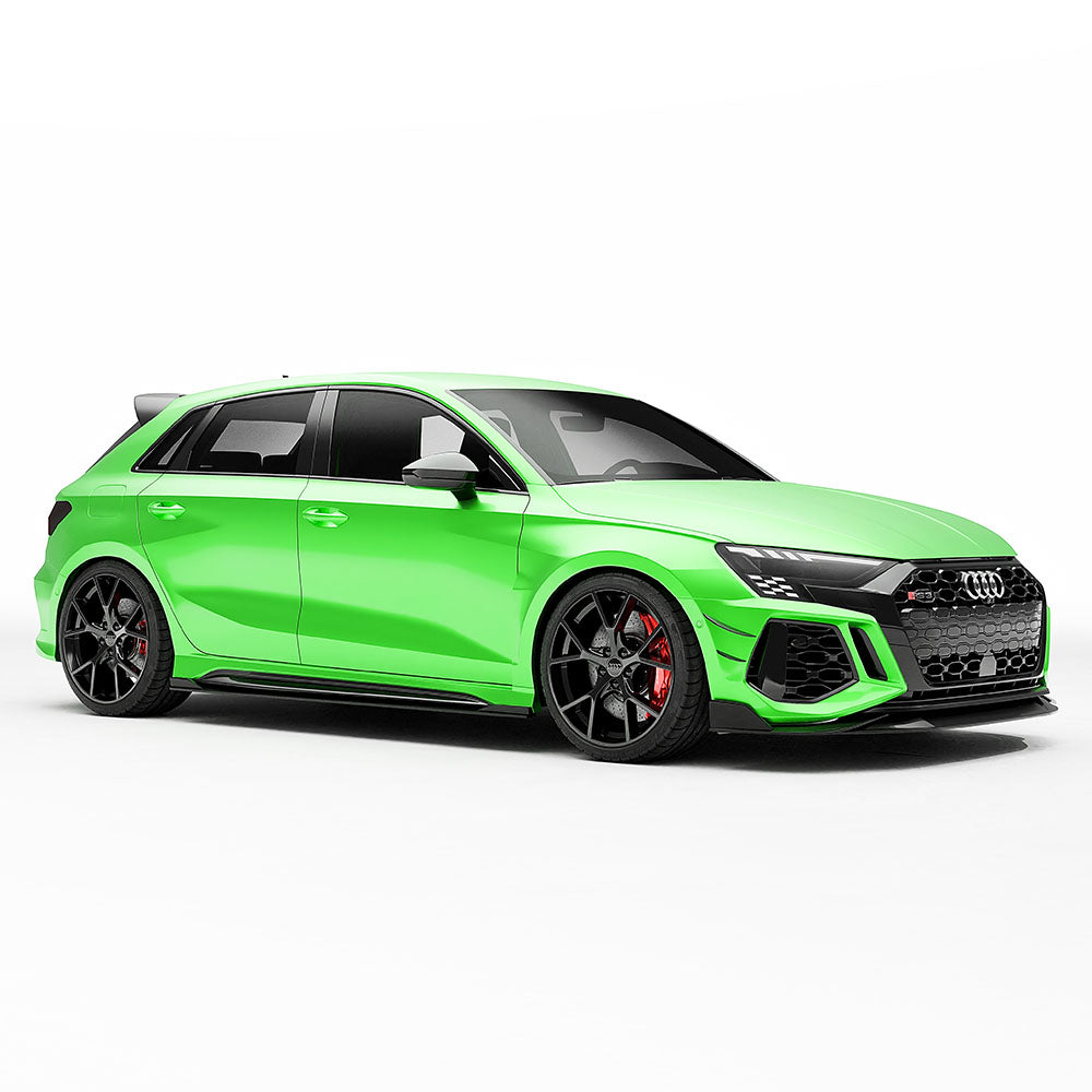 AUDI RS3 8Y 2022-2024 CARBON FIBRE FRONT BUMPER CANARDS - CT DESIGN