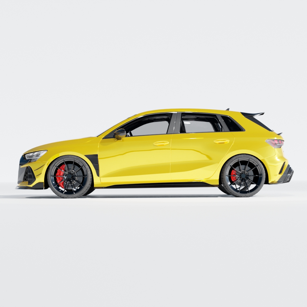 AUDI RS3 8Y 2022+ CARBON FIBRE FRONT FENDER TRIM - CT DESIGN