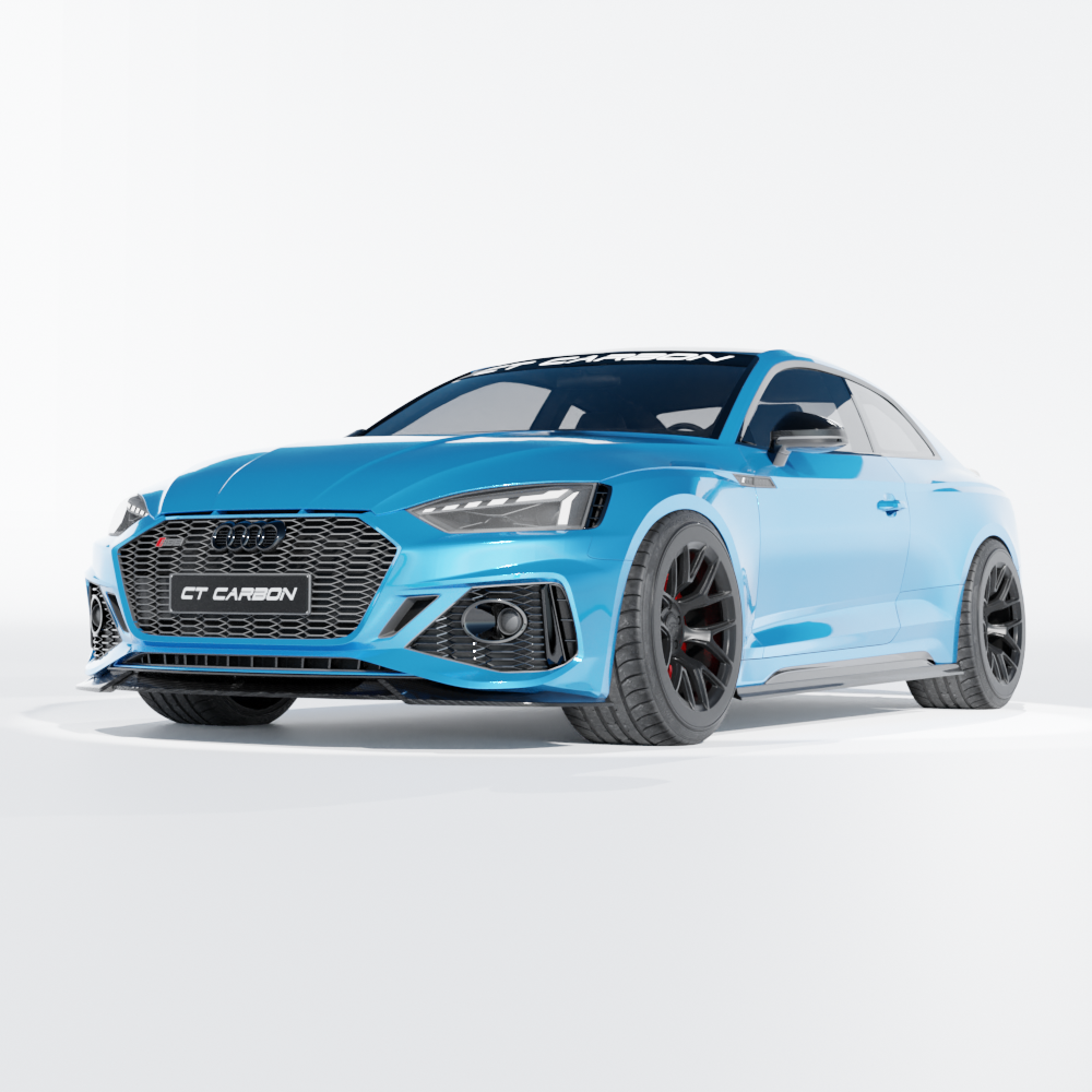 AUDI RS5 B9.5 SPORTBACK & COUPE 2020-2025 CARBON FIBRE SPLITTER - CT DESIGN