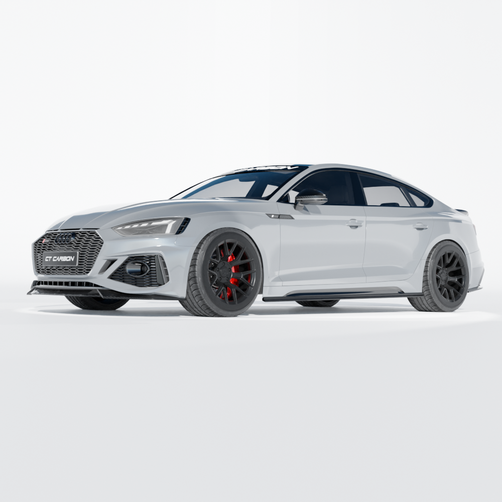 AUDI RS5 B9.5 SPORTBACK & COUPE 2020-2025 CARBON FIBRE SPLITTER - CT DESIGN