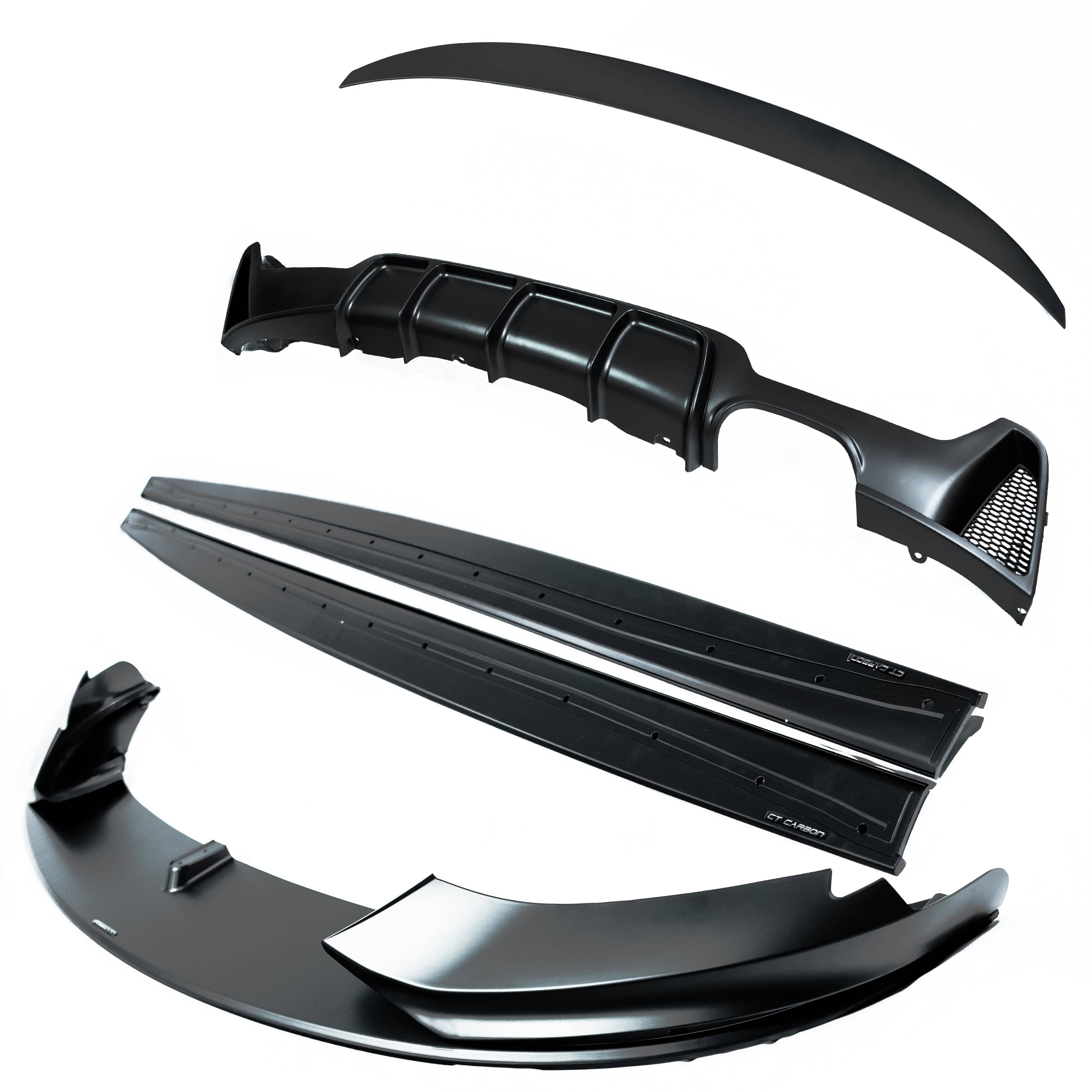 BLAK BY CT Full Kit BMW 4 SERIES F36 MATTE BLACK FULL KIT (TWIN EXHAUST) - MP STYLE - BLAK BY CT CARBON