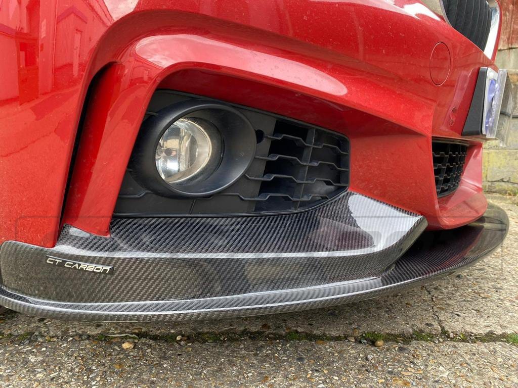 CT CARBON Splitter BMW F36 4 SERIES COUPE FULL CARBON FIBRE KIT - MP STYLE