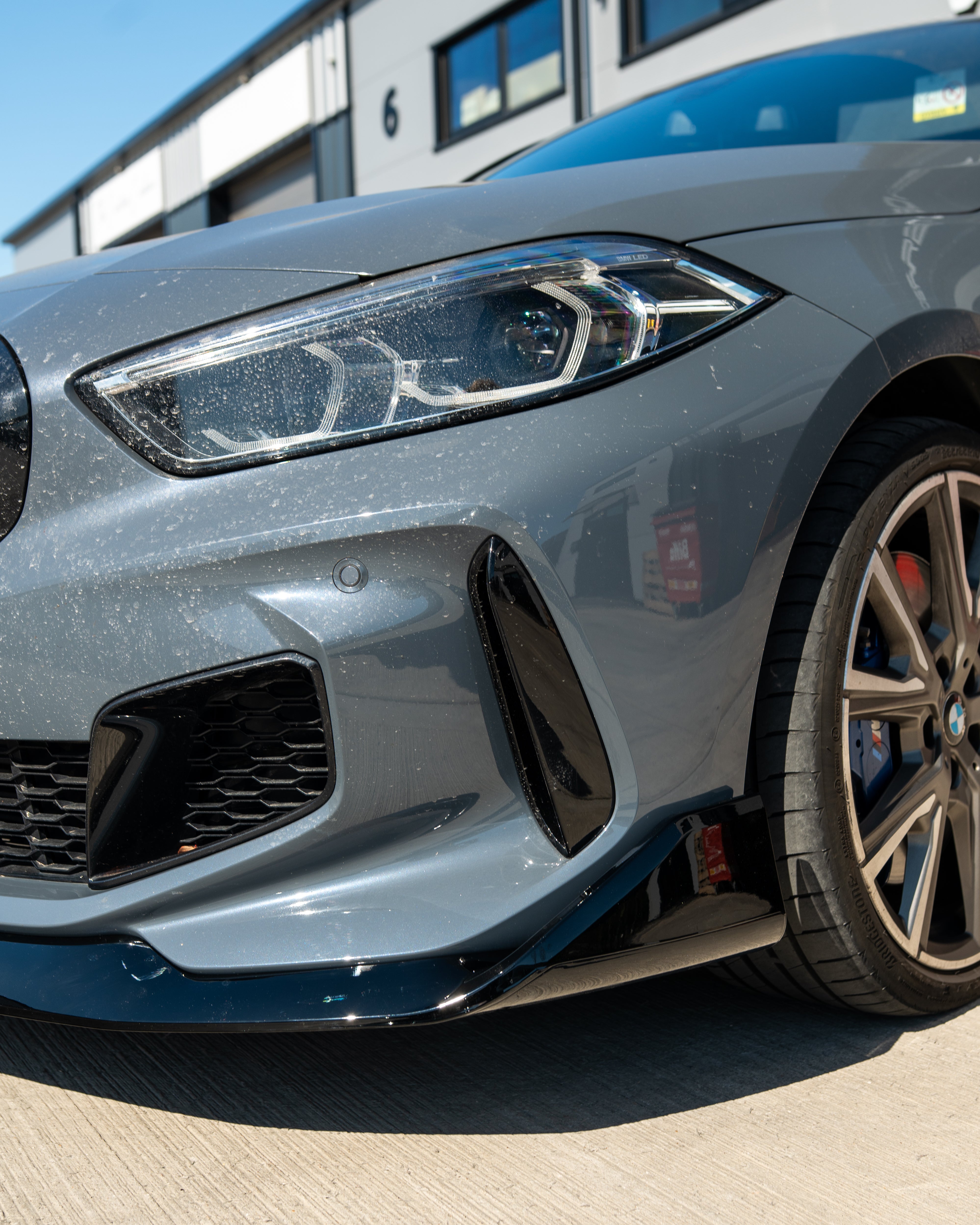 BMW F40 1 SERIES GLOSS BLACK SPLITTER - V1