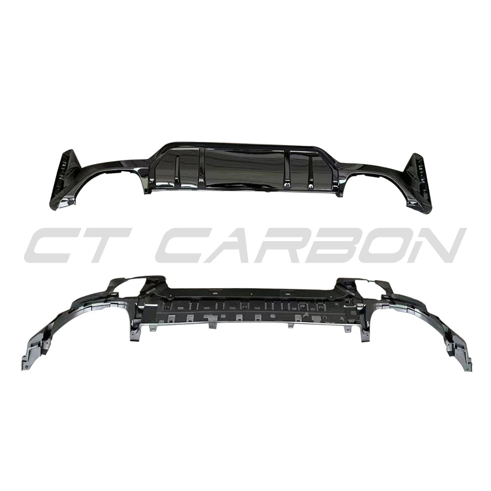 BMW G20/G21 3 SERIES LCI 340I GLOSS BLACK REAR DIFFUSER (SQUARE EXHAUST)